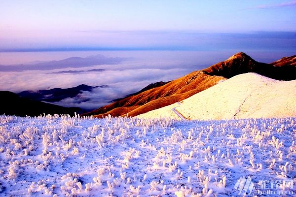 (6)元旦江西武功山人間仙境，冬季天上白色草原美景，看霧淞賞雪，觀云海奇觀-戶外活動圖-駝鈴網